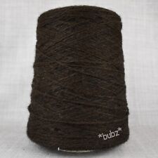 SOFT MOHAIR BLEND 4PLY YARN CONE DARK BROWN 400g CONE HAND MACHINE KNIT WOOL