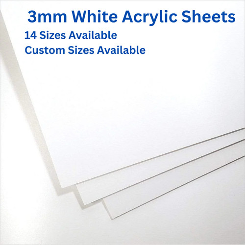 White perspex acrylic - white,