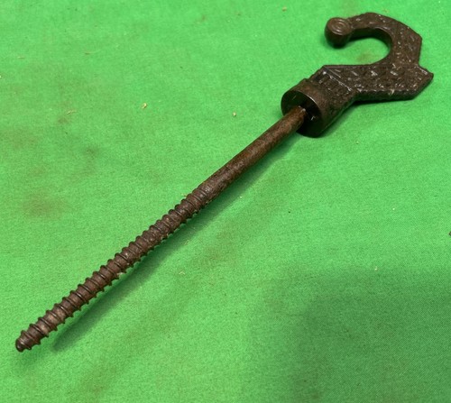 Antique cast iron ceiling hook - cast,