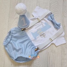 Blue and white personalised