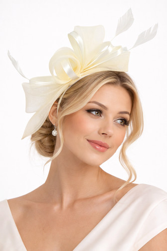 Flower feather hair - hair, hat
