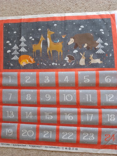 Advent calendar cotton - cotton, fabric