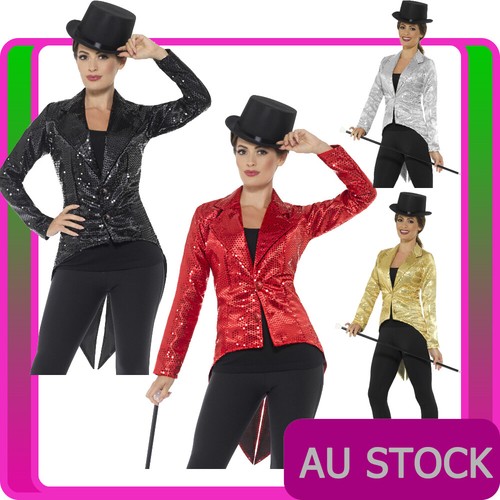Womens sequin tailcoat costume - tailcoat,