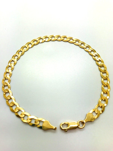 9ct yellow solid - solid, curb