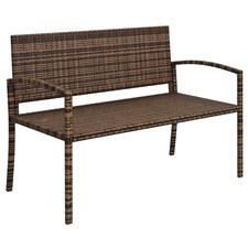 Outsunny Patio Rattan 2 Seater
