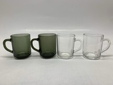 4x ARC France Glass Tankards