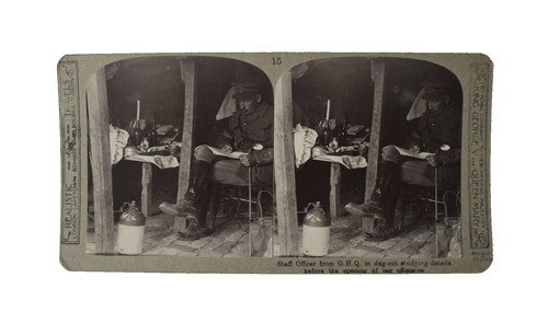 Ww1 stereoview q - ww1, staff