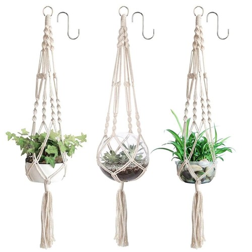 3pcs macrame plant hanger - macrame,