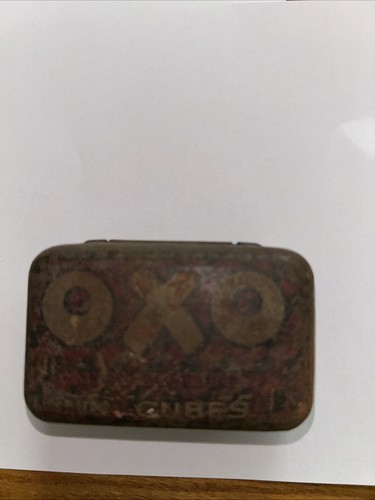 Vintage oxo tin small - oxo, 6.5cms