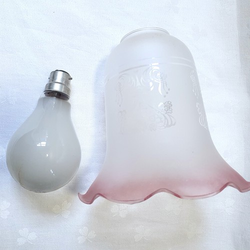 Vintage glass chandelier - , lamp