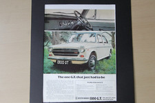 Original magazine advert: AUSTIN MORRIS 1300 GT frame-ready wall-art 
