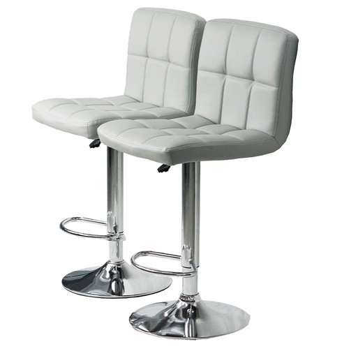 Light grey faux leather - 2x,
