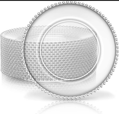 6pcs plastic charger - 6pcs, plates