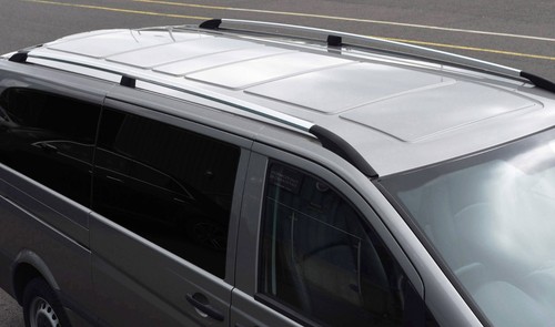 Polished roof rack bars side - polished,