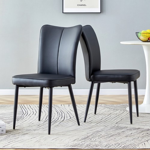 Modern black chair set 2 - modern,