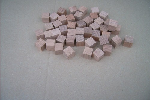 45x wood cubes wooden - 45x,