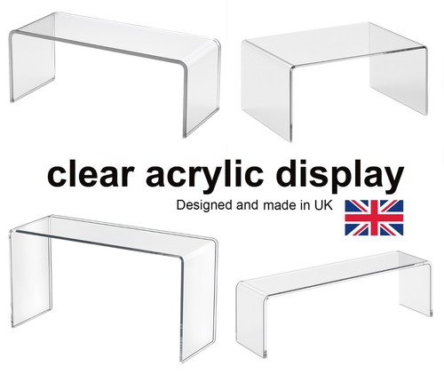 Acrylic display shelves risers - acrylic,