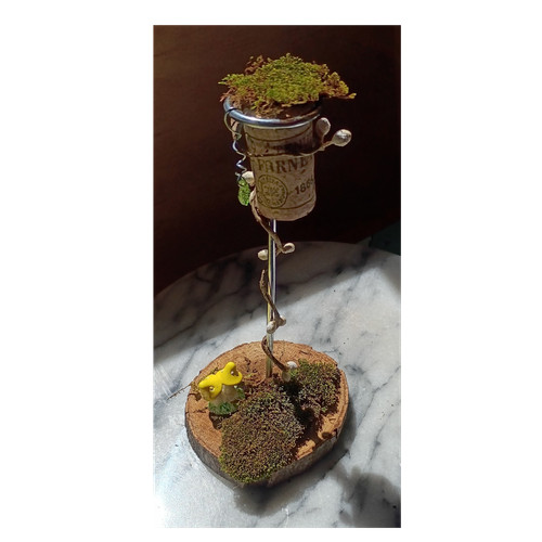 Whymsical garden decor with - garden,
