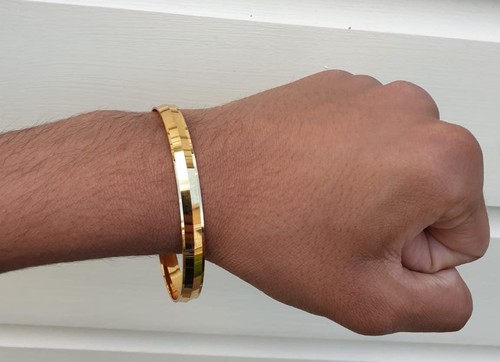 Gold plated kara - gold, 24k
