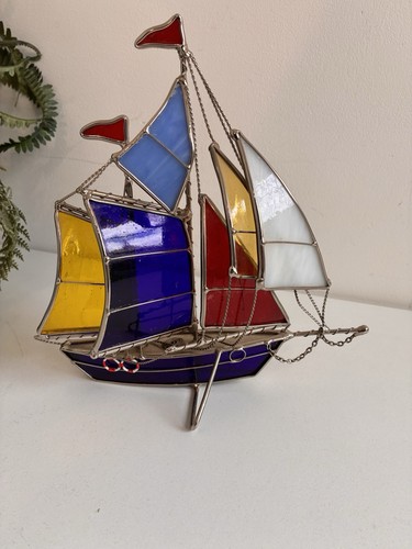 Vintage stained art glass - stained,