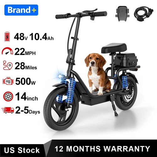 Electric scooter with seat - scooter,