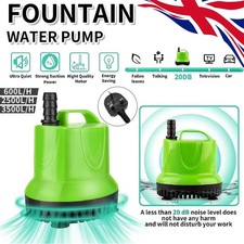 Submersible Water Pump Fish Tank Aquarium Feature Pond Fountain 3500 Litres/hr