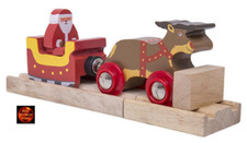 Santa with sleigh and reindeer - with,