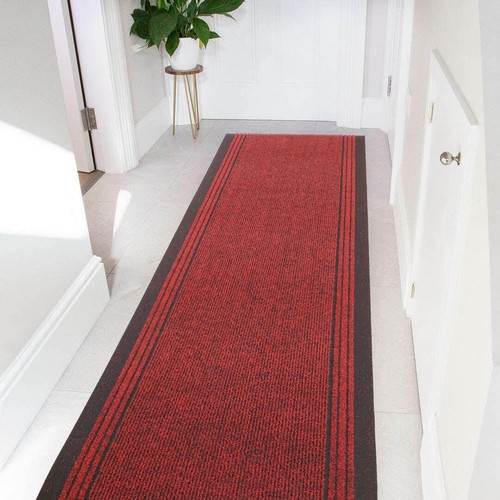 Very long hallway - long, rug