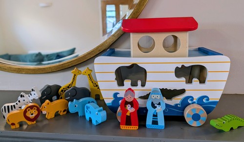 Noah ark wooden children s - noah's, children's