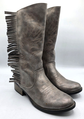 Stevies boots silver fringe - boots,