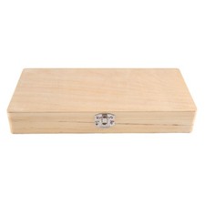 Wooden Slide Storage Box, Holds 50 Slides, Microscope Slide Box  O6A16142