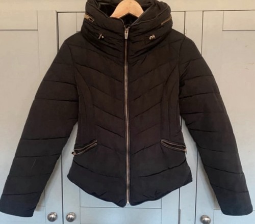 Zara black padded jacket - zara, with