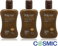 3 X Polytar Scalp Coal Tar Shampoo 150ml