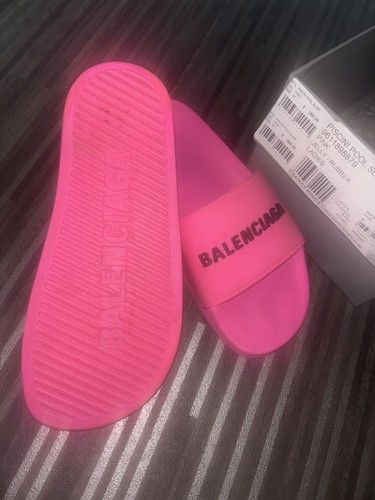 Balenciaga rubber logo pool - balenciaga,
