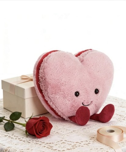 New jellycat colette heart - new,