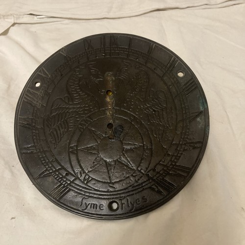 Antique brass sun dial - antique,