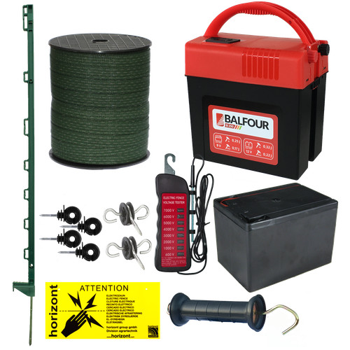 Electric fence kit - 9v,
