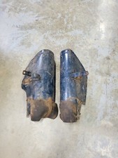 STOCK HARLEY FLATHEAD KNUCKLEHEAD PANHEAD LEG SHIELDS FOR 1941-1948 BIG TWINS