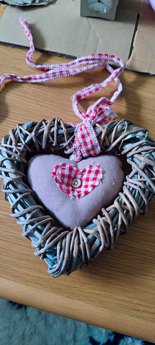 Rustic hanging heart - rustic,