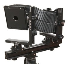 Horseman 450 4x5 Large Format Mono Rail Camera With Lens Panel and Case