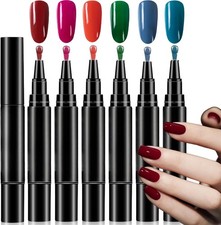 6PCS Nail Varnish Pens 3 in 1