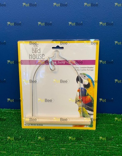 Wooden hanging cage bird swing - hanging,