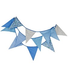  Bunting Banner Garlands Large Size Fabric Triangle Flags Vintage Shawl Shabby