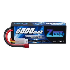 Zeee 11.1V 6000mAh 3S LiPo Battery T Plug 80C for RC Car Boat Airplane UAV Hobby