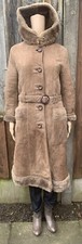 Sheepskin  Brown Coat Ladies Sz 42 Needs A Bit Of Tender Care Vtg Item Rare