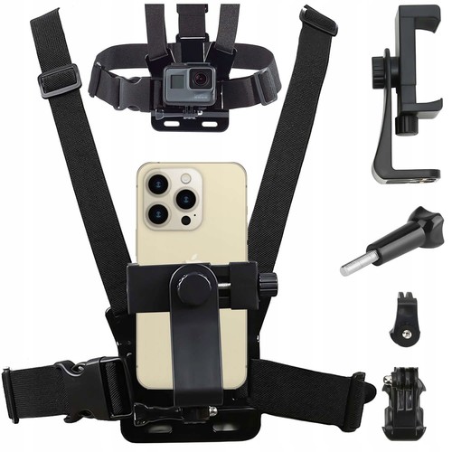 Chest strap harness body mount - body,