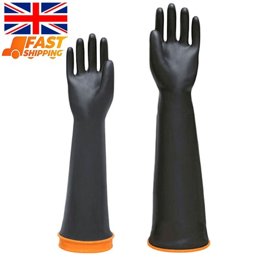 Long gloves 55cm rubber ppe - 55cm,