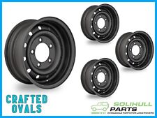 16" SATIN BLACK Wolf Style HD Steel Wheels Rims ET0 for Land Rover Defender x 4