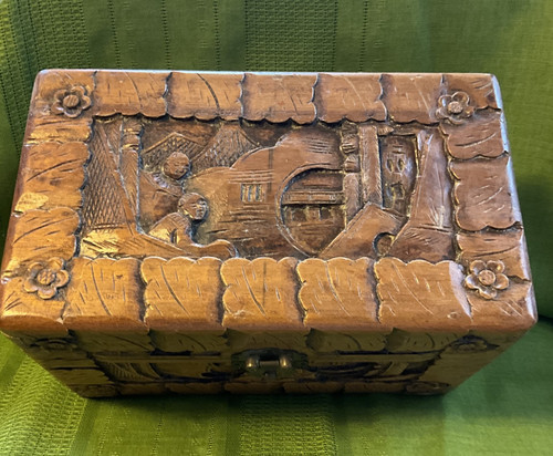 Old vintage chinese - old, carved