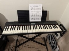 Roland Go Piano 61-Key Digital Piano Black Power Adaptor Sustain Pedal Carry Bag